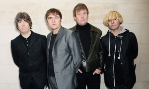 LONDON, ENGLAND - OCTOBER 22: Tim Burgess (R) and The Charlatans attend the Xperia Access Q Awards at The Grosvenor House Hotel on October 22, 2014 in London, England. (Photo by Dave J Hogan/Getty Images)