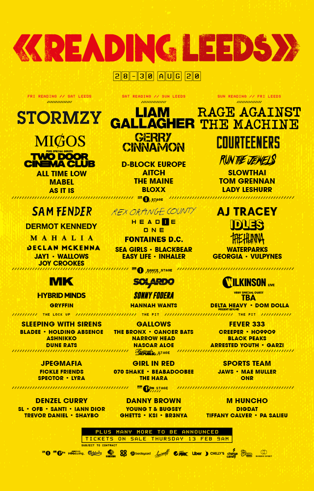 Leeds Festival 2024 Friday Lineup 2024 Rhoda Chastity